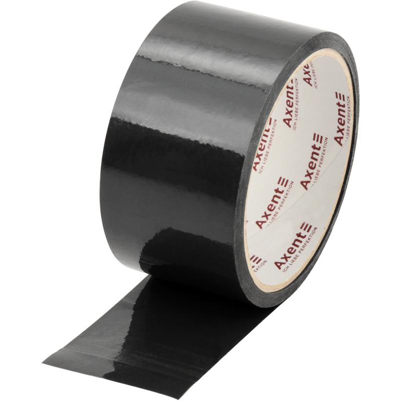 Стрiчка клейка пакувальна Axent 3044-01-A, 48 мм х 35 м, 40 мкм, чорна